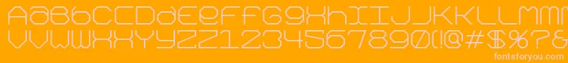 Kimonog Font – Pink Fonts on Orange Background
