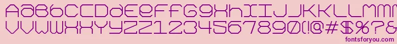 Kimonog Font – Purple Fonts on Pink Background