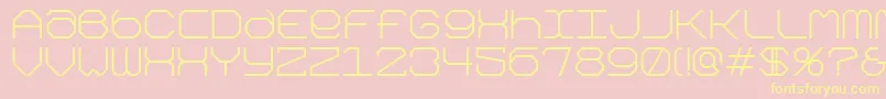 Kimonog Font – Yellow Fonts on Pink Background