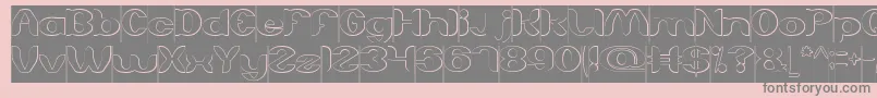 Saiba mais sobre a fonte AboutYouHollowInverse Fonte AboutYouHollowInverse – fontes cinzas em um fundo rosa