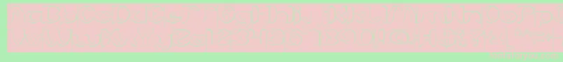 AboutYouHollowInverse Font – Pink Fonts on Green Background