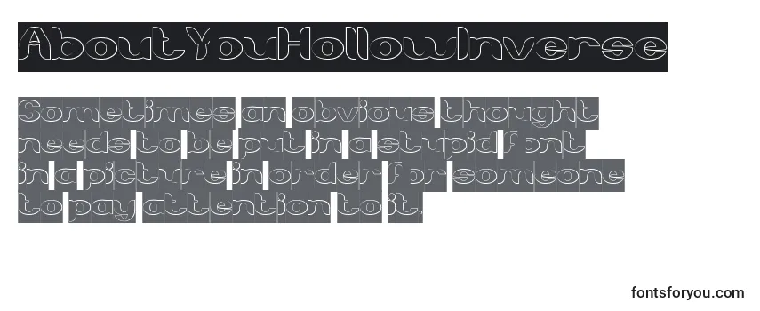 AboutYouHollowInverse Font