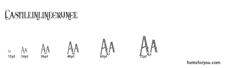 Castileinlinegrunge (116730) Font Sizes