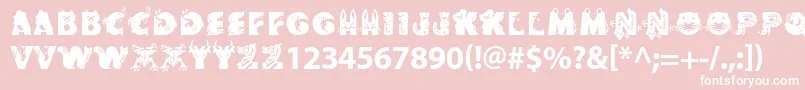 Critterstd Font – White Fonts on Pink Background