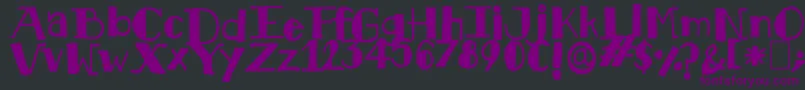 Kkhawsn.Kdf Font – Purple Fonts on Black Background