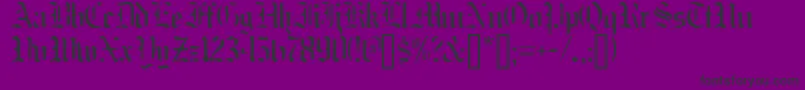 Nakdmonk Font – Black Fonts on Purple Background