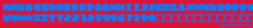 Beuve-fontti – siniset fontit punaisella taustalla