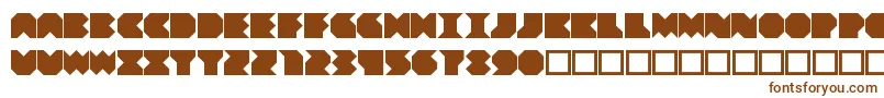 Beuve-fontti – ruskeat fontit valkoisella taustalla
