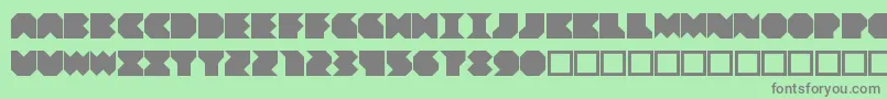 Шрифт Beuve – серые шрифты на зелёном фоне