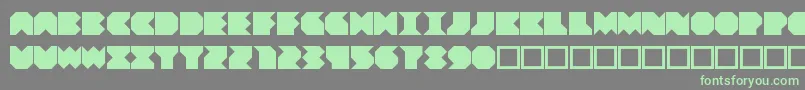 Beuve-fontti – vihreät fontit harmaalla taustalla