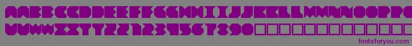 Beuve-Schriftart – Violette Schriften auf grauem Hintergrund