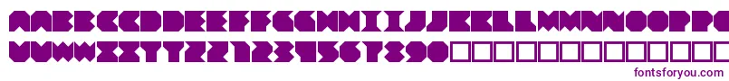 Шрифт Beuve – фиолетовые шрифты на белом фоне