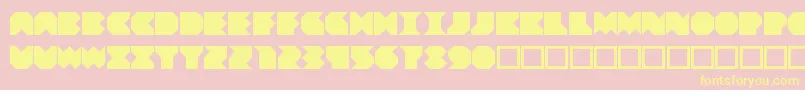 Beuve Font – Yellow Fonts on Pink Background