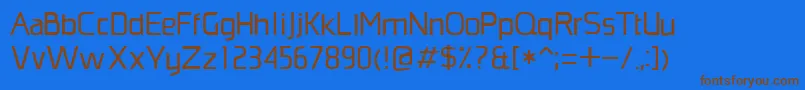 Шрифт MonopolyRegular – коричневые шрифты на синем фоне