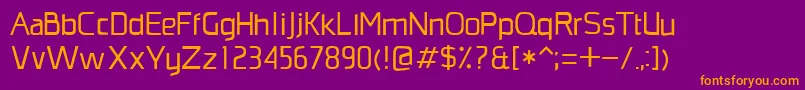 MonopolyRegular Font – Orange Fonts on Purple Background