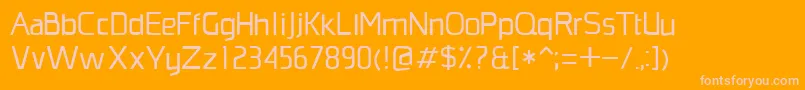 MonopolyRegular Font – Pink Fonts on Orange Background