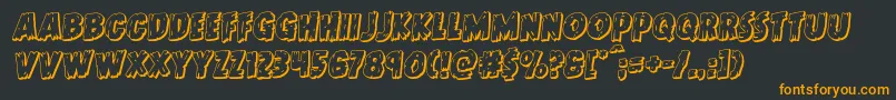 More about Doktermonstro3Drotal Font Doktermonstro3Drotal Font – Orange Fonts on Black Background