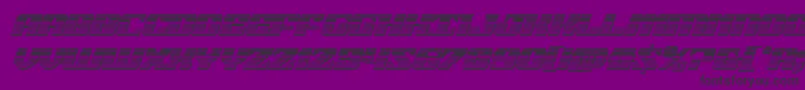 21gunsalutechromeital Font – Black Fonts on Purple Background