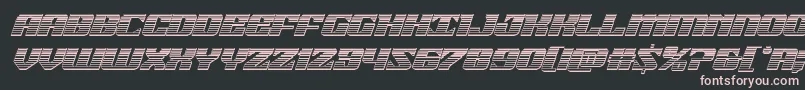 21gunsalutechromeital Font – Pink Fonts on Black Background