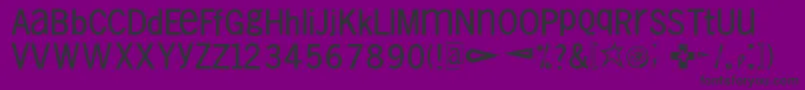 Fullsizesans Font – Black Fonts on Purple Background