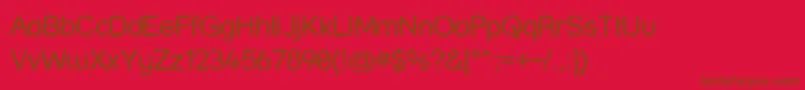 Strwrp Font – Brown Fonts on Red Background