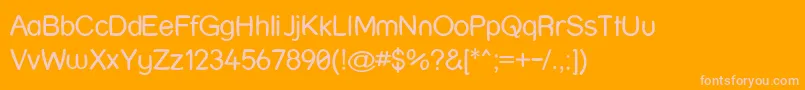 Strwrp Font – Pink Fonts on Orange Background
