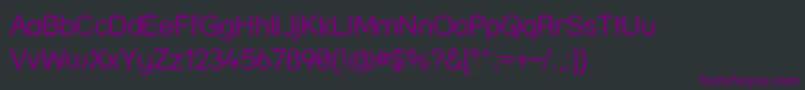 Шрифт Strwrp – фиолетовые шрифты на чёрном фоне