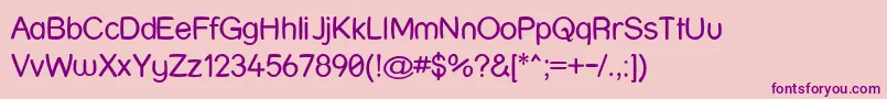 Strwrp Font – Purple Fonts on Pink Background