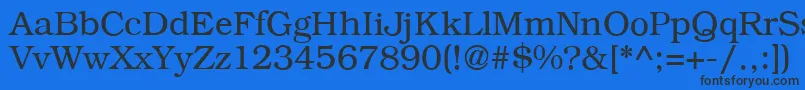 B791RomanRegular Font – Black Fonts on Blue Background