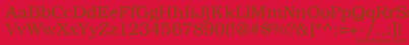 B791RomanRegular Font – Brown Fonts on Red Background