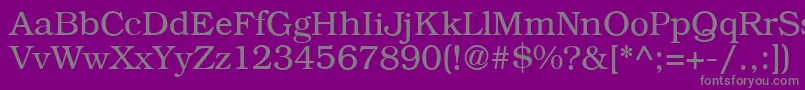 Police B791RomanRegular – polices grises sur fond violet