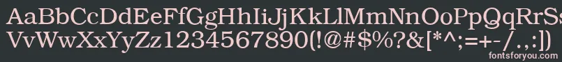 B791RomanRegular Font – Pink Fonts on Black Background