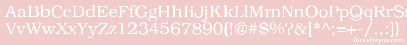 B791RomanRegular Font – White Fonts on Pink Background