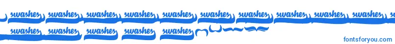VelvetHeartSwashes-Schriftart – Blaue Schriften