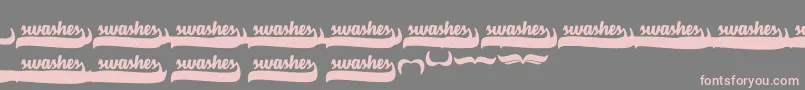 fuente VelvetHeartSwashes – Fuentes Rosadas Sobre Fondo Gris