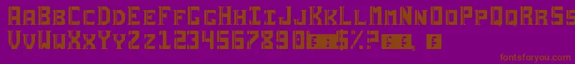 Шрифт Sai19Serif – коричневые шрифты на фиолетовом фоне