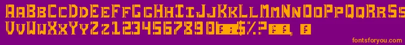 fuente Sai19Serif – Fuentes Naranjas Sobre Fondo Morado