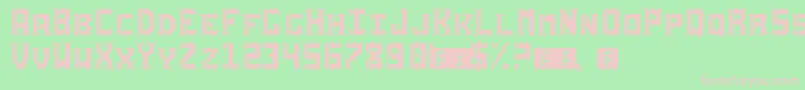 Sai19Serif Font – Pink Fonts on Green Background