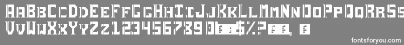 フォントSai19Serif – 灰色の背景に白い文字