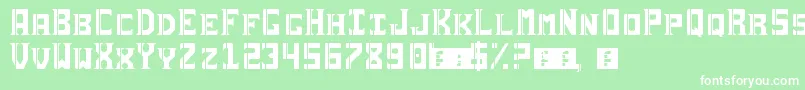 Sai19Serif Font – White Fonts on Green Background