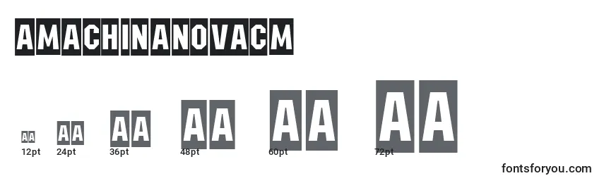 AMachinanovacm Font Sizes