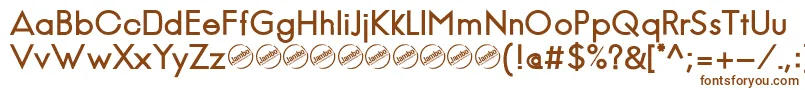 Шрифт JambeticaBold – коричневые шрифты на белом фоне