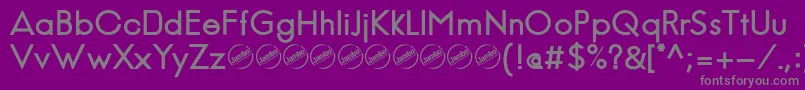 Fonte JambeticaBold – fontes cinzas em um fundo violeta