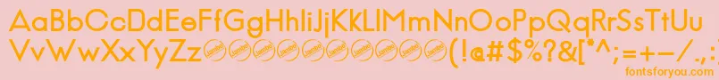 JambeticaBold Font – Orange Fonts on Pink Background