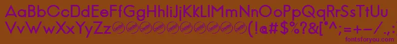 JambeticaBold Font – Purple Fonts on Brown Background