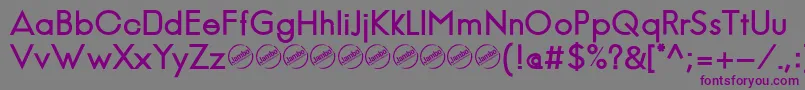 Шрифт JambeticaBold – фиолетовые шрифты на сером фоне