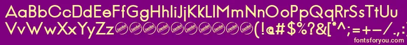 JambeticaBold Font – Yellow Fonts on Purple Background