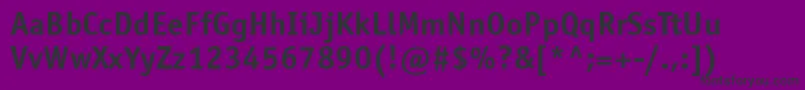 Police OfficinasansbttBold – polices noires sur fond violet