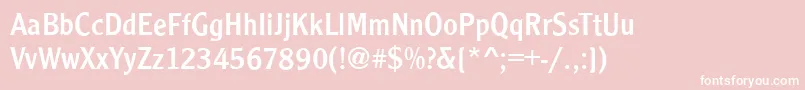 CleargothicRegular Font – White Fonts on Pink Background