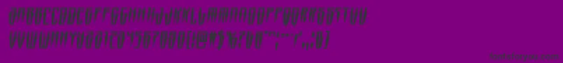 Fonte Swordtoothsemital – fontes pretas em um fundo violeta